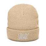 Sleepy Stoner Ribbed knit beanie