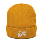 Sleepy Stoner Ribbed knit beanie