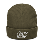 Sleepy Stoner Ribbed knit beanie